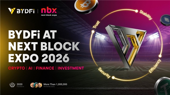BYDFi贊助華沙Next Block Expo 2026 進一步拓展歐洲影響力