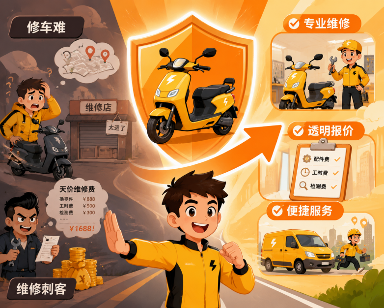 送嗒嗒丨讓兩輪電動車告別“修車難”與“維修刺客”